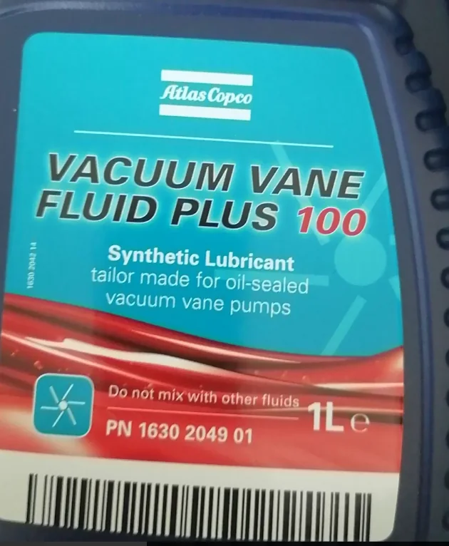 Atlas Copco 1630204901 Vacuum VANE Fluid PLUS 100 1L main product image